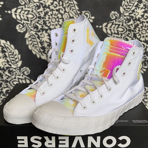 Converse Untitled Hi White/Iridescent MEN`S - Picture 5 of 16